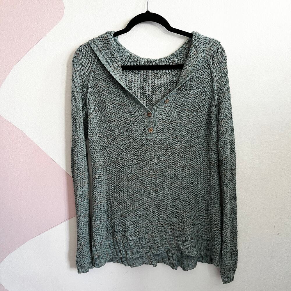 Free People Crochet Sweater Oversized Bohemian Boho‎ Festival Small